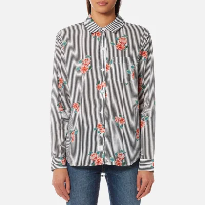 Rails Women's Taylor Shirt with Flowers - Florence Stripe