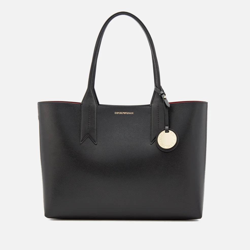 Emporio Armani Women's Shopping Bag - Black/Red Image 1