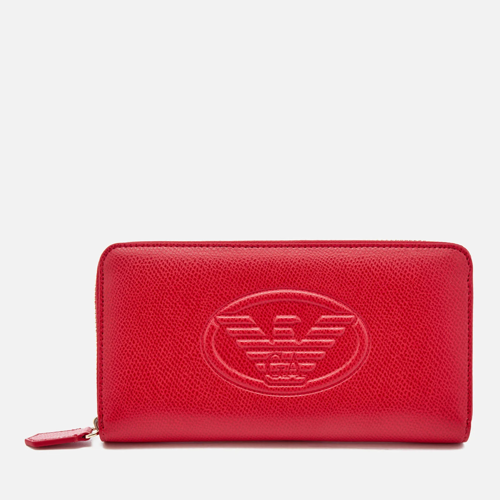 Emporio Armani Women's Zip Around Wallet - Red Image 1