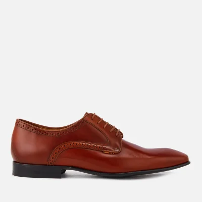 PS Paul Smith Men's Roth Leather Almond Toe Derby Shoes - Tan