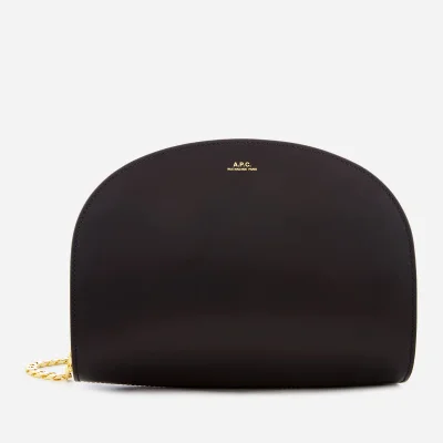 A.P.C. Women's Luna Bag with Gold Chain - Black