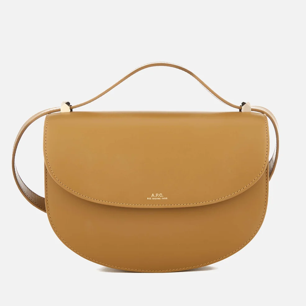 A.P.C. Women's Geneve Cross Body Bag with Flap - Camel Image 1