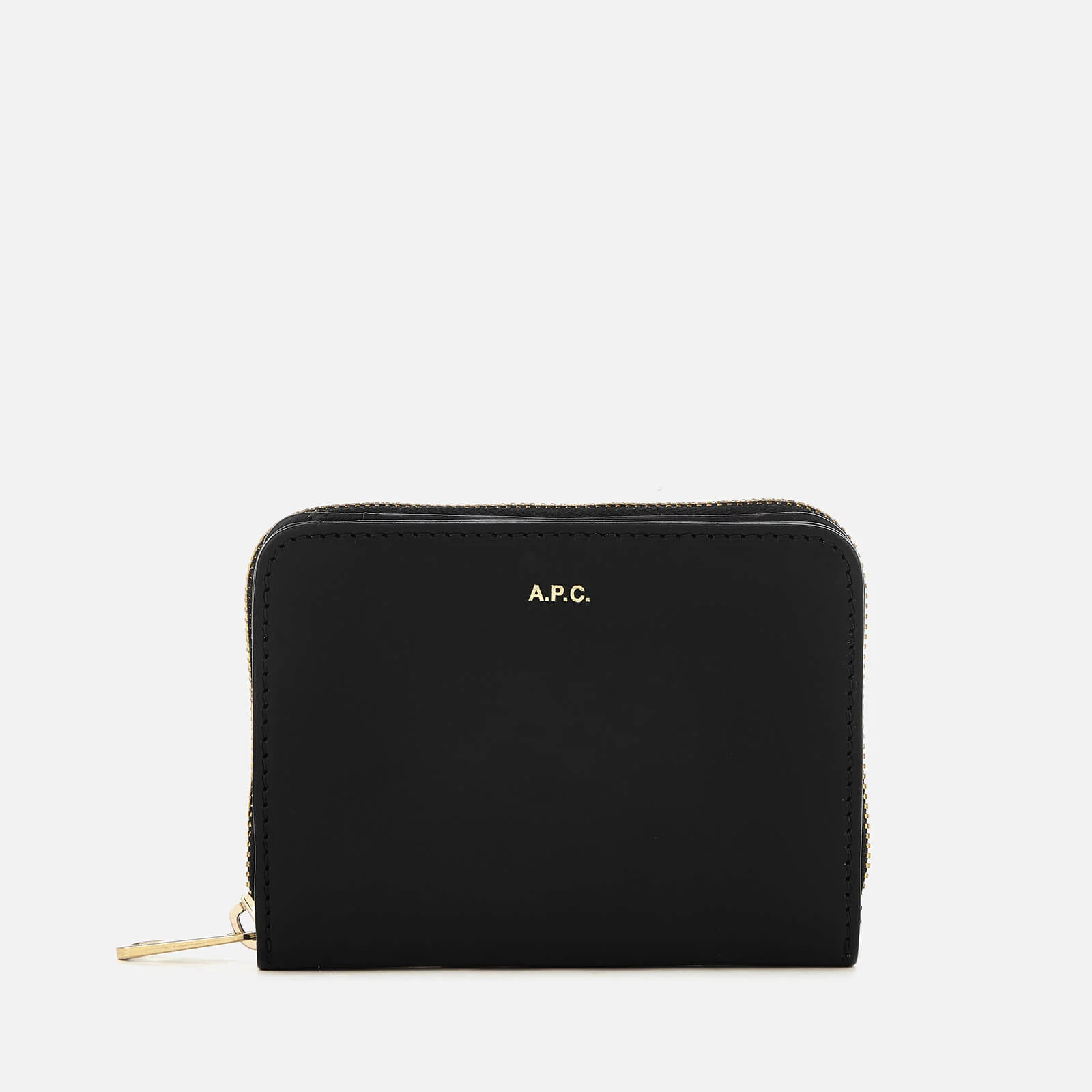 A.P.C. Women's Emmanuelle Compact Wallet - Black Image 1