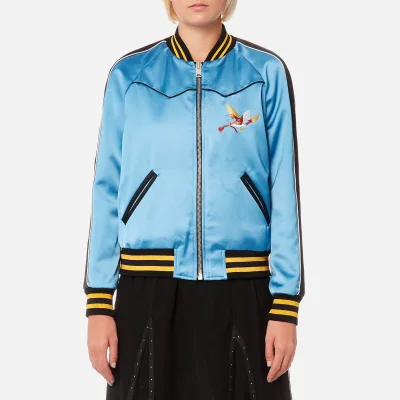 Coach Women's Reversible California Varsity Jacket - Blue/Black Multi