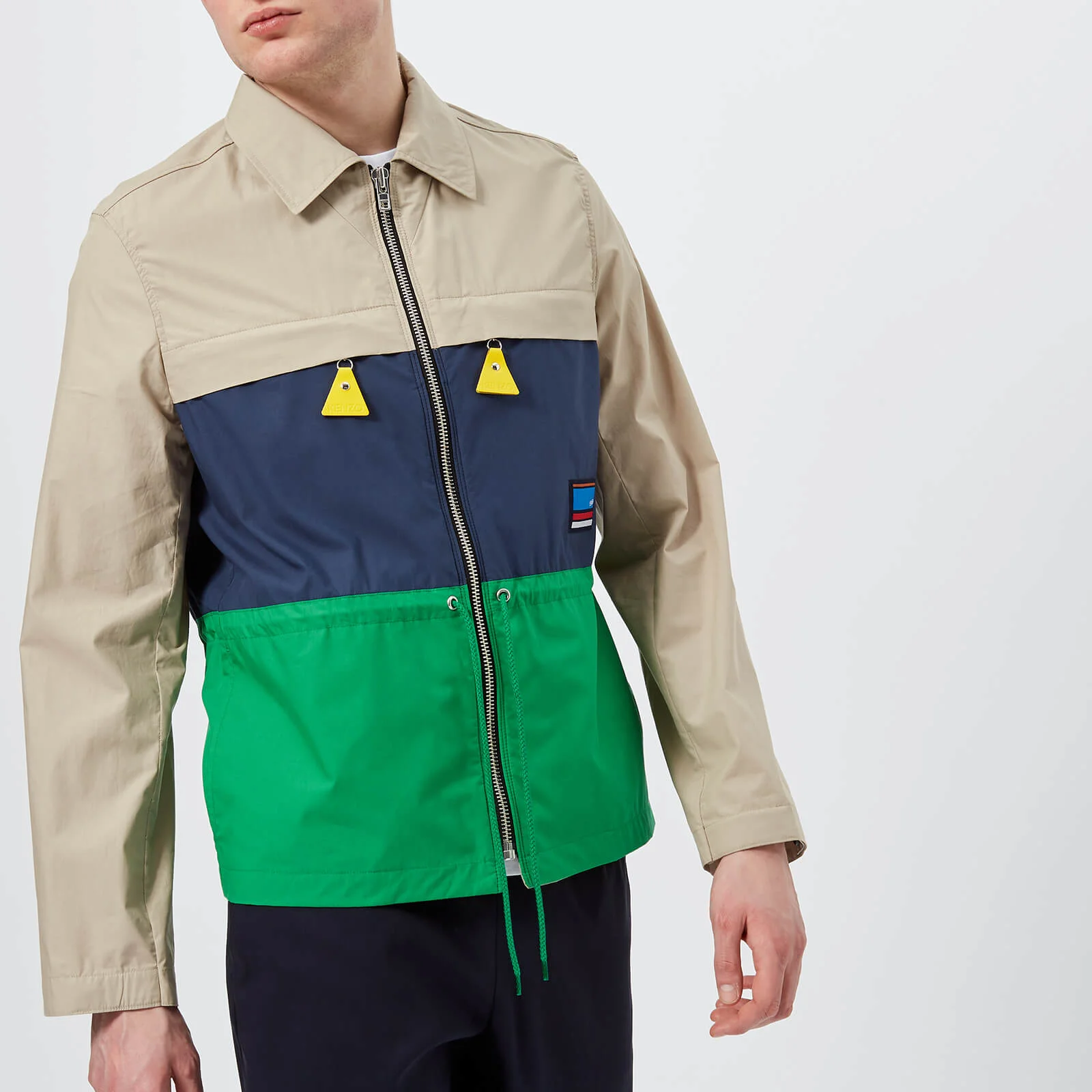KENZO Men's Colour Block Zip Jacket - Pale Camel Image 1