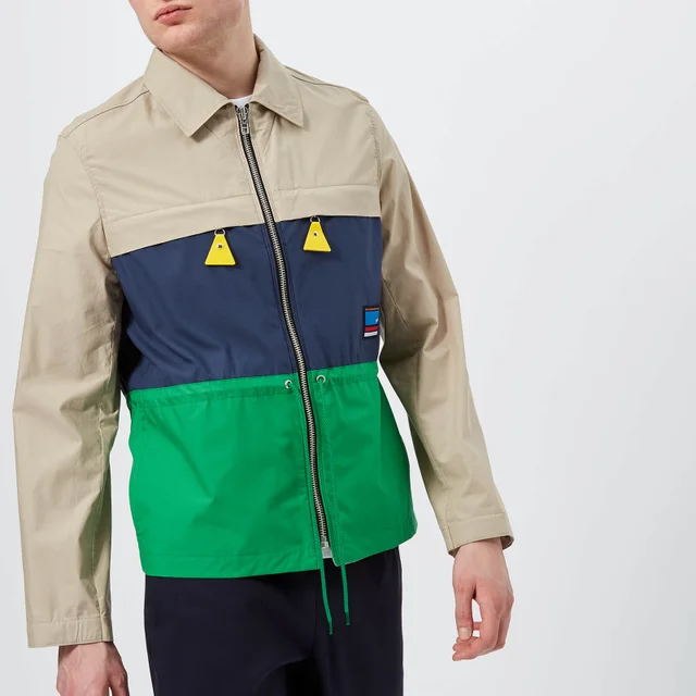 KENZO Men's Colour Block Zip Jacket - Pale Camel