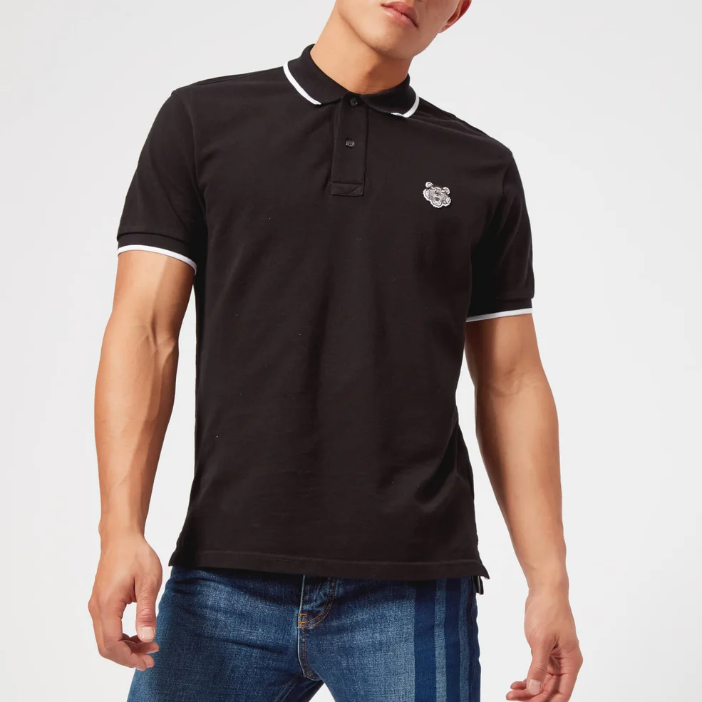 KENZO Men's Icon Slim Polo Shirt - Black Image 1