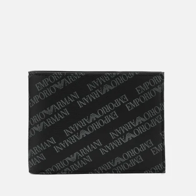 Emporio Armani Men's Bi-Fold Credit Card Wallet - Lavagna/Nero