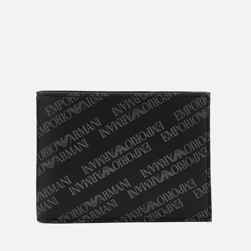 Emporio Armani Men's Bi-Fold Credit Card Wallet - Lavagna/Nero Image 1