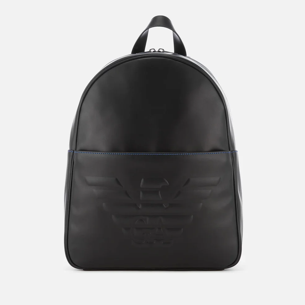 Emporio Armani Men's Logo Backpack - Black Image 1