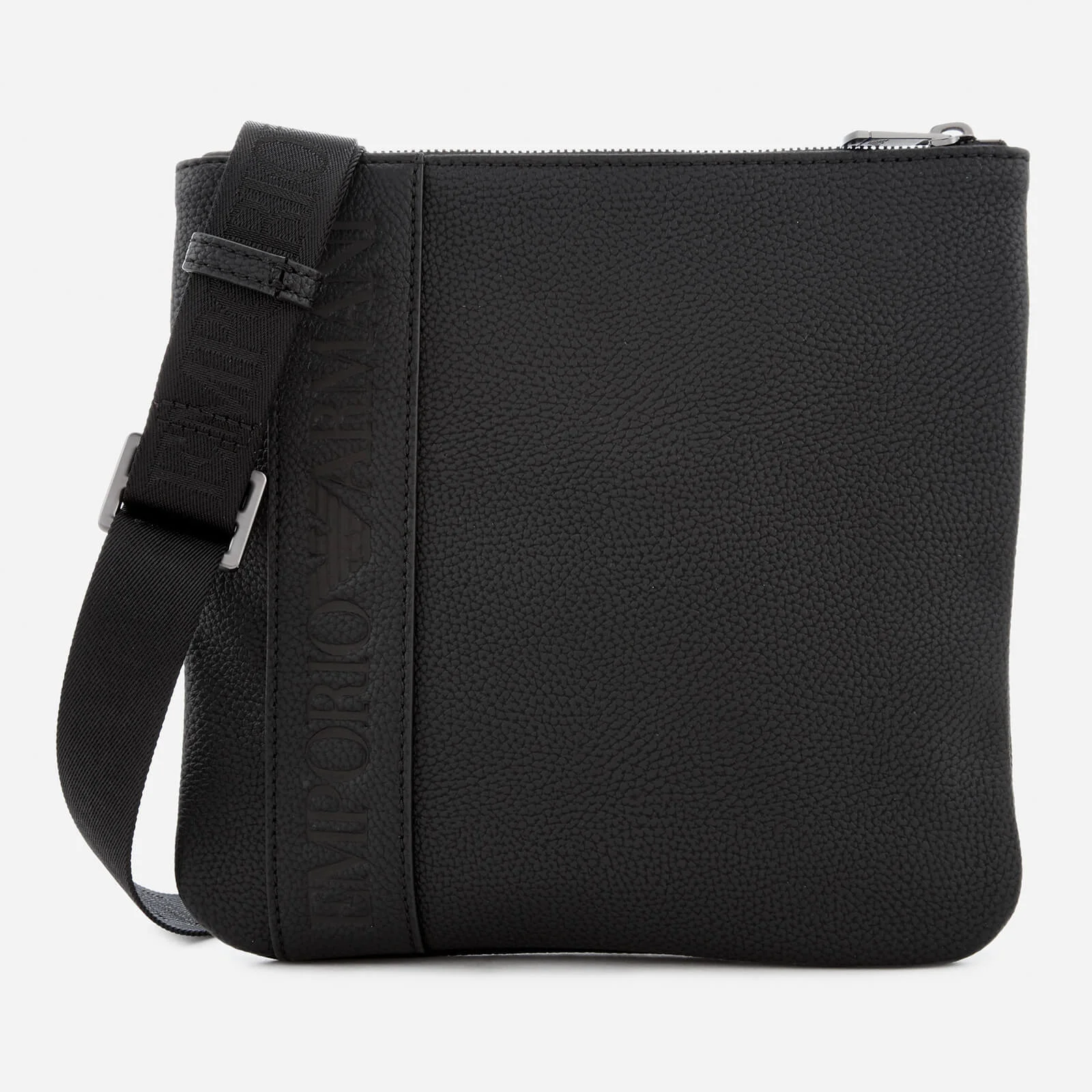 Emporio Armani Men's Small Flat Messenger Bag - Black Image 1