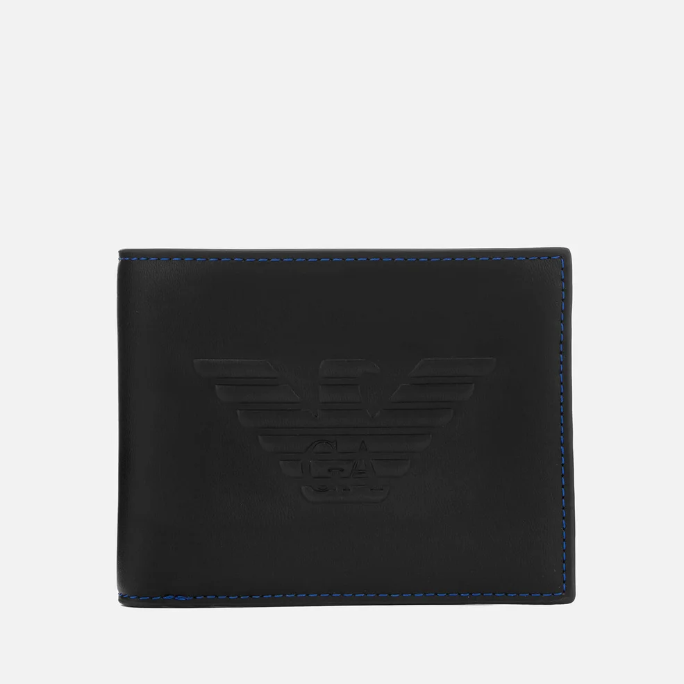 Emporio Armani Men's Bi-Fold Coin Purse - Black Image 1