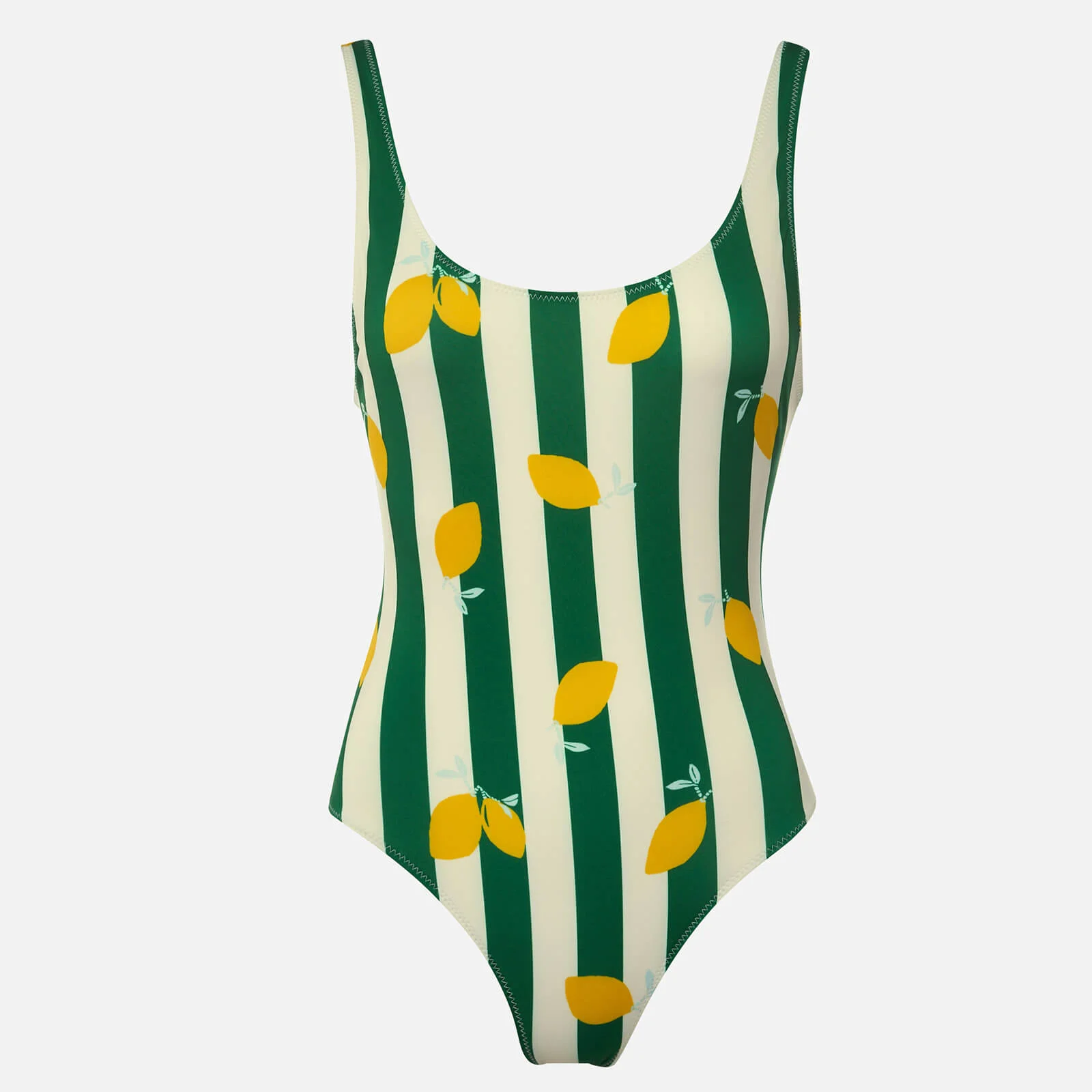Solid & Striped Women's The Anne-Marie Swimsuit - Lemons Image 1