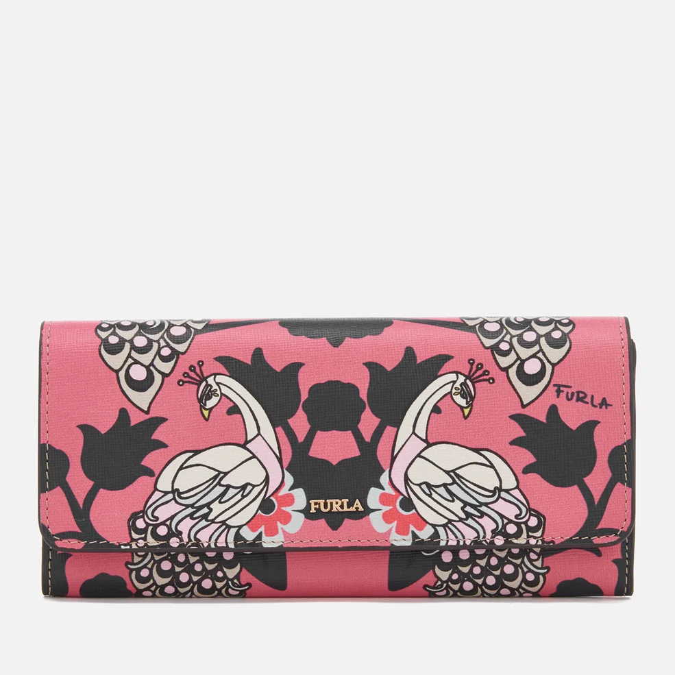 Furla Women's Charme Extra Large Billfold Wallet - Pink Image 1