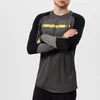 Under Armour Men's Perpetual Fitted Long Sleeve Top - Black/Metallic Gold - Image 1