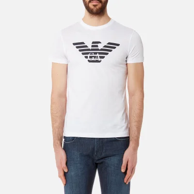Emporio Armani Men's Aj Chest Logo T-Shirt - Bianco Ottico