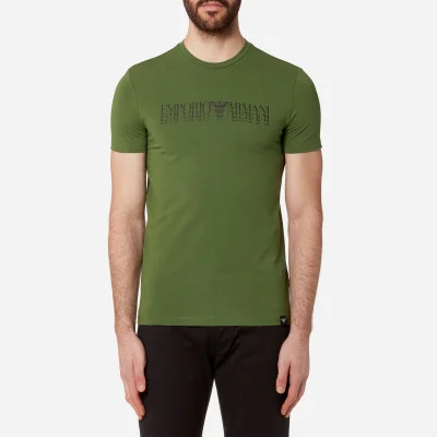 Emporio Armani Men's Shadow Logo T-Shirt - Verde Prato