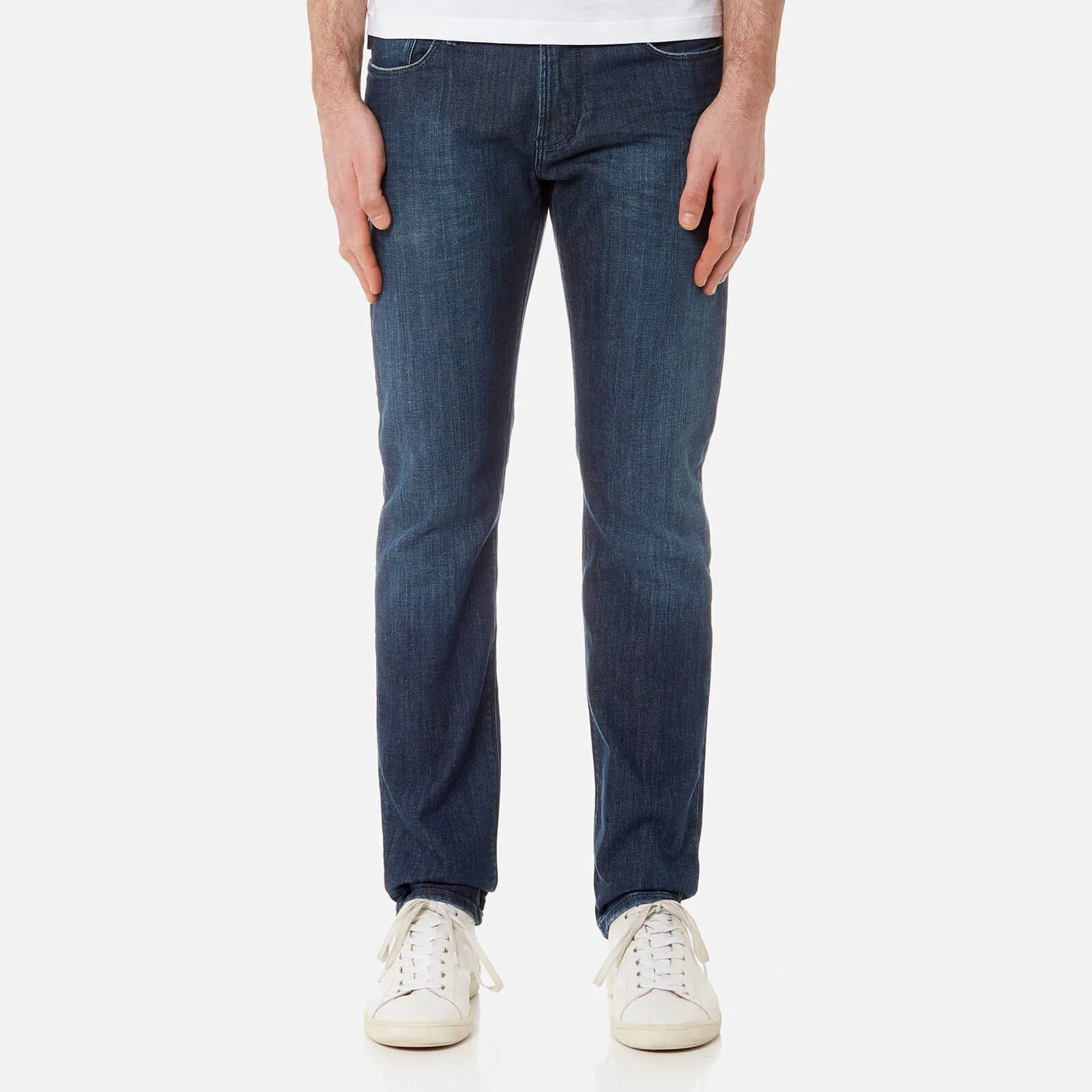 Emporio Armani Men's J06 5 Pocket Slim Jeans - Blu Image 1