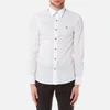 Emporio Armani Men's Long Sleeve Shirt - Bianco Ottico - Image 1