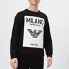 Emporio Armani Men's Milan Logo Sweatshirt - Nero - Image 1