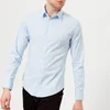 Emporio Armani Men's Small Logo Long Sleeve Shirt - Azzurro - Image 1