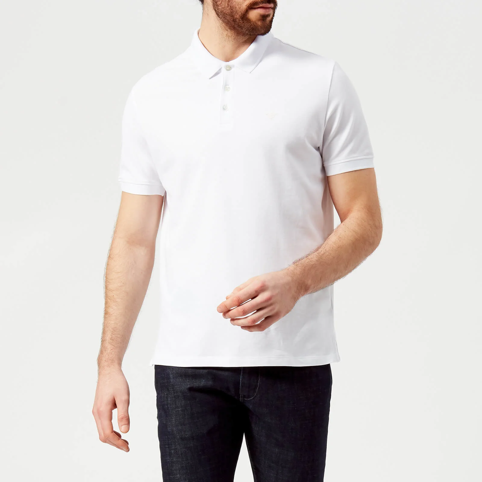 Emporio Armani Men's Basic Polo Shirt - White Image 1