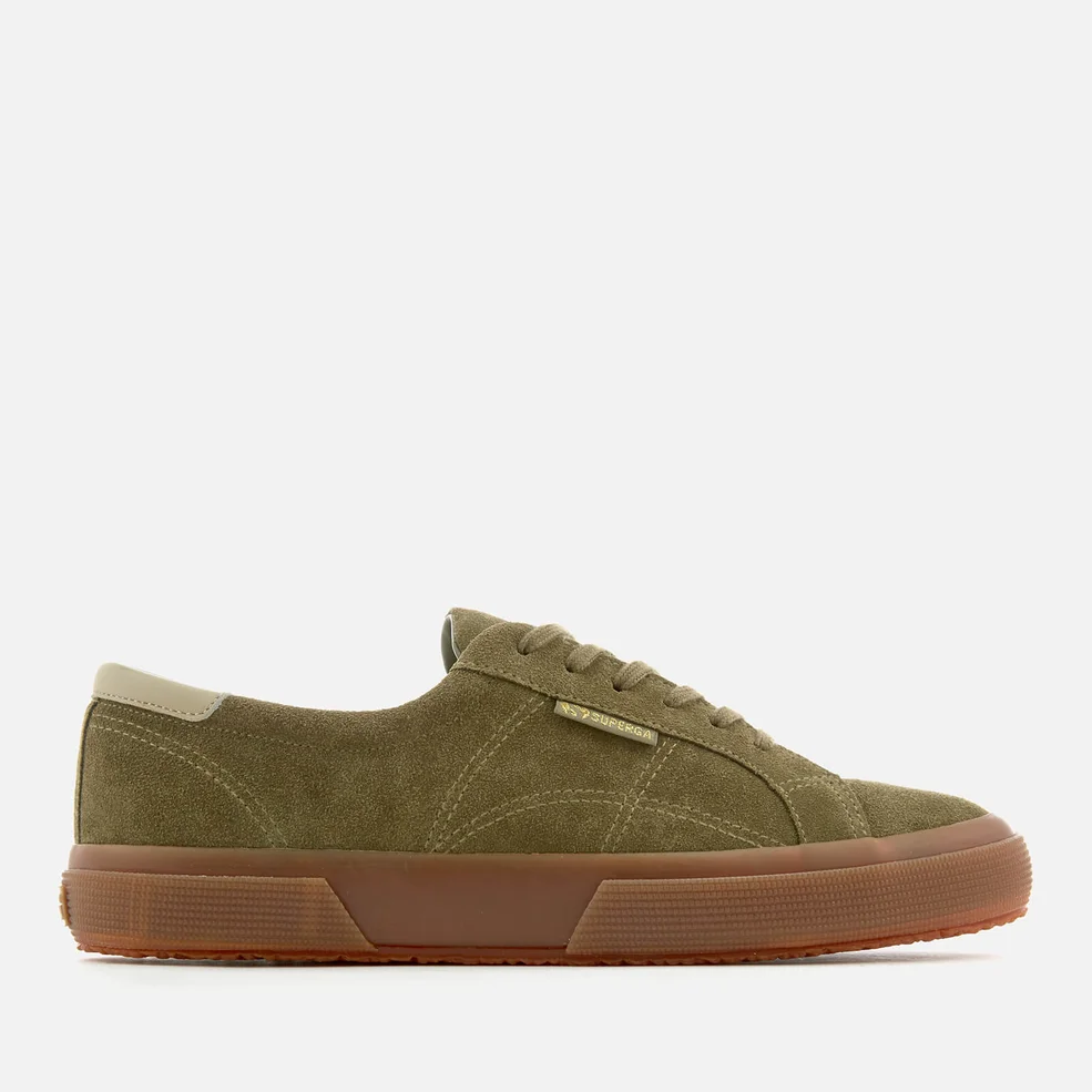 Superga Men's 2386 Suede FGL Trainers - Green Dark Forest Image 1