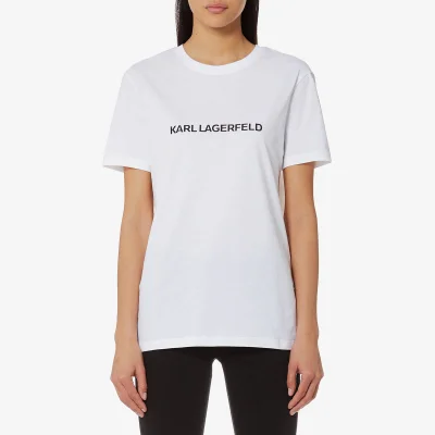 Karl Lagerfeld Women's Karls Essential Relax Fit T-Shirt - White