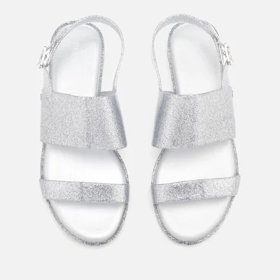 Melissa Women's Classy 19 Flat Sandals - Silver Glitter