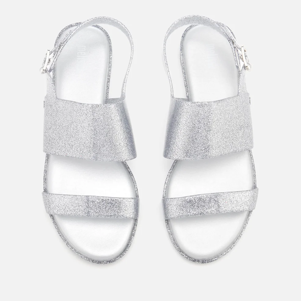 Melissa Women's Classy 19 Flat Sandals - Silver Glitter Image 1