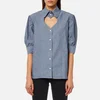 Vivienne Westwood Anglomania Women's Puff Heart Blouse - Blue - Image 1