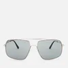 Tom Ford Men's Aiden Aviator Style Sunglasses - Shiny Palladium/Smoke - Image 1
