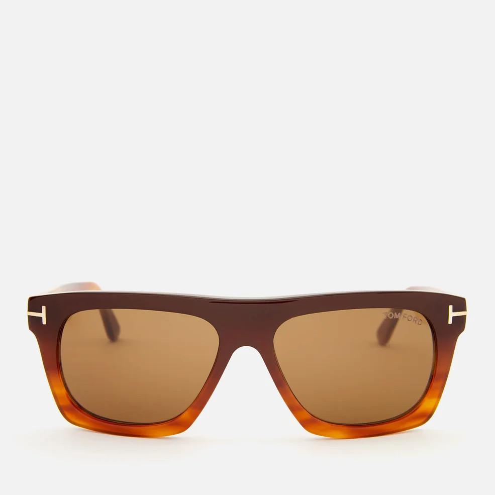 Tom Ford Men's Ernesto Square Frame Sunglasses - Dark Brown/Other/Brown Image 1