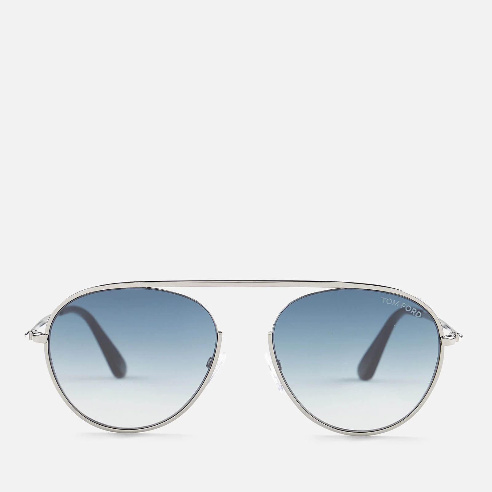 Tom Ford Men's Keith Aviator Style Sunglasses - Shiny Gunmetal/Gradient Blue Image 1