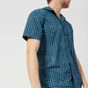 YMC Men's Spot Print Malick Short Sleeve Shirt - Indigo - Image 1