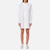T by Alexander Wang Women's Washed Cotton Poplin Shirt with Shirt Ties - White - Image 1