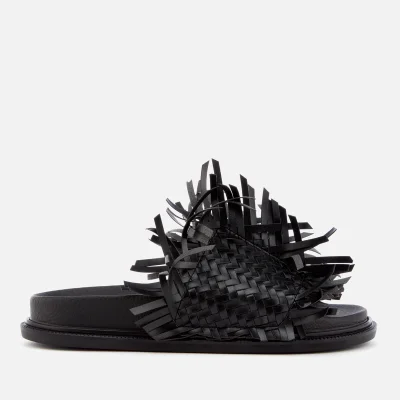 MM6 Maison Margiela Women's Tassel Slip On Sandals - Black