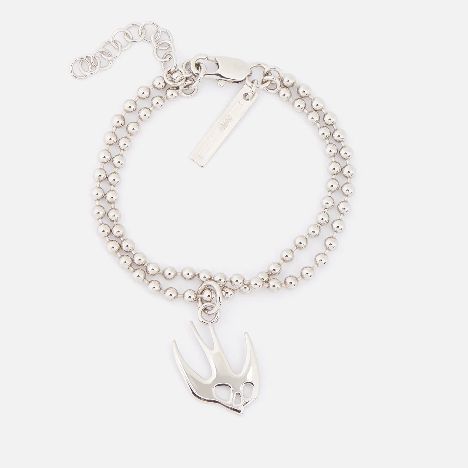 McQ Alexander McQueen Women's Swallow Bracelet - Shiny Nickel Image 1