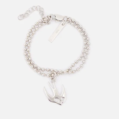 McQ Alexander McQueen Women's Swallow Bracelet - Shiny Nickel