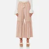 See By Chloé Women's Stripe Wool Gauze Trousers - Multi - Image 1