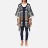 See By Chloé Women's Poncho Textured Coat - Multi Blue - Image 1