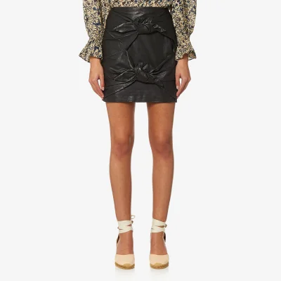 Marant Etoile Etoile Women's Gritanny Leather Skirt - Black