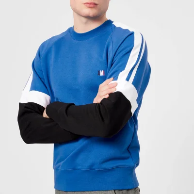 AMI Men's Tricolour Sweatshirt - Bleu Roi
