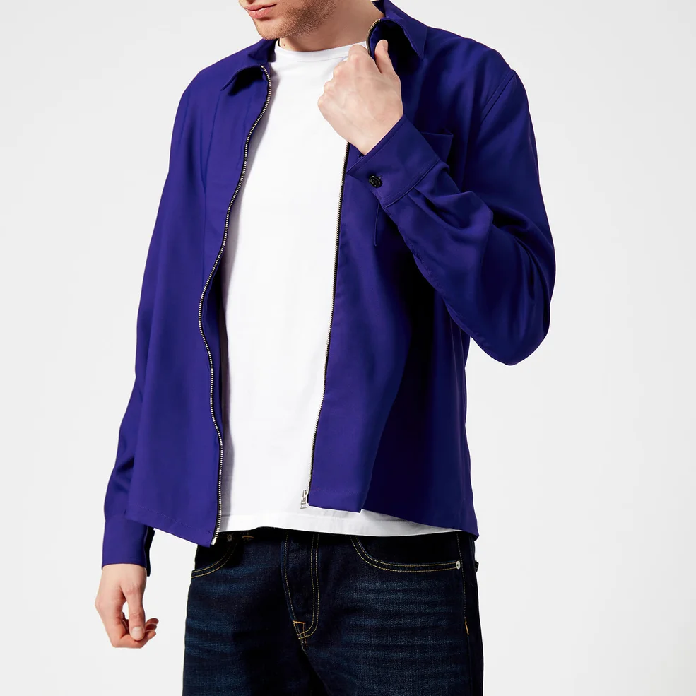 AMI Men's Zipped Light Jacket - Purple Image 1