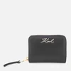 Karl Lagerfeld Women's K/Signature Small Zip Wallet - Black - Image 1