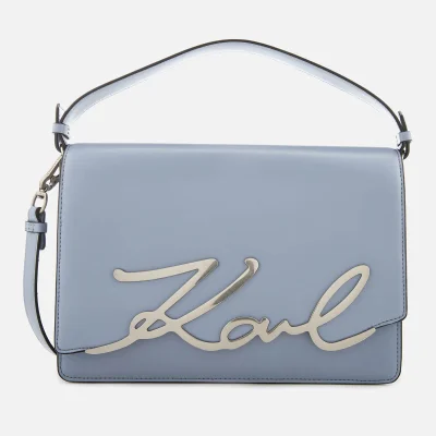 Karl Lagerfeld Women's K/Signature Big Shoulder Bag - Mistic Blue
