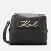Karl Lagerfeld Women's K/Signature Soft Shoulder Bag - Black - Image 1