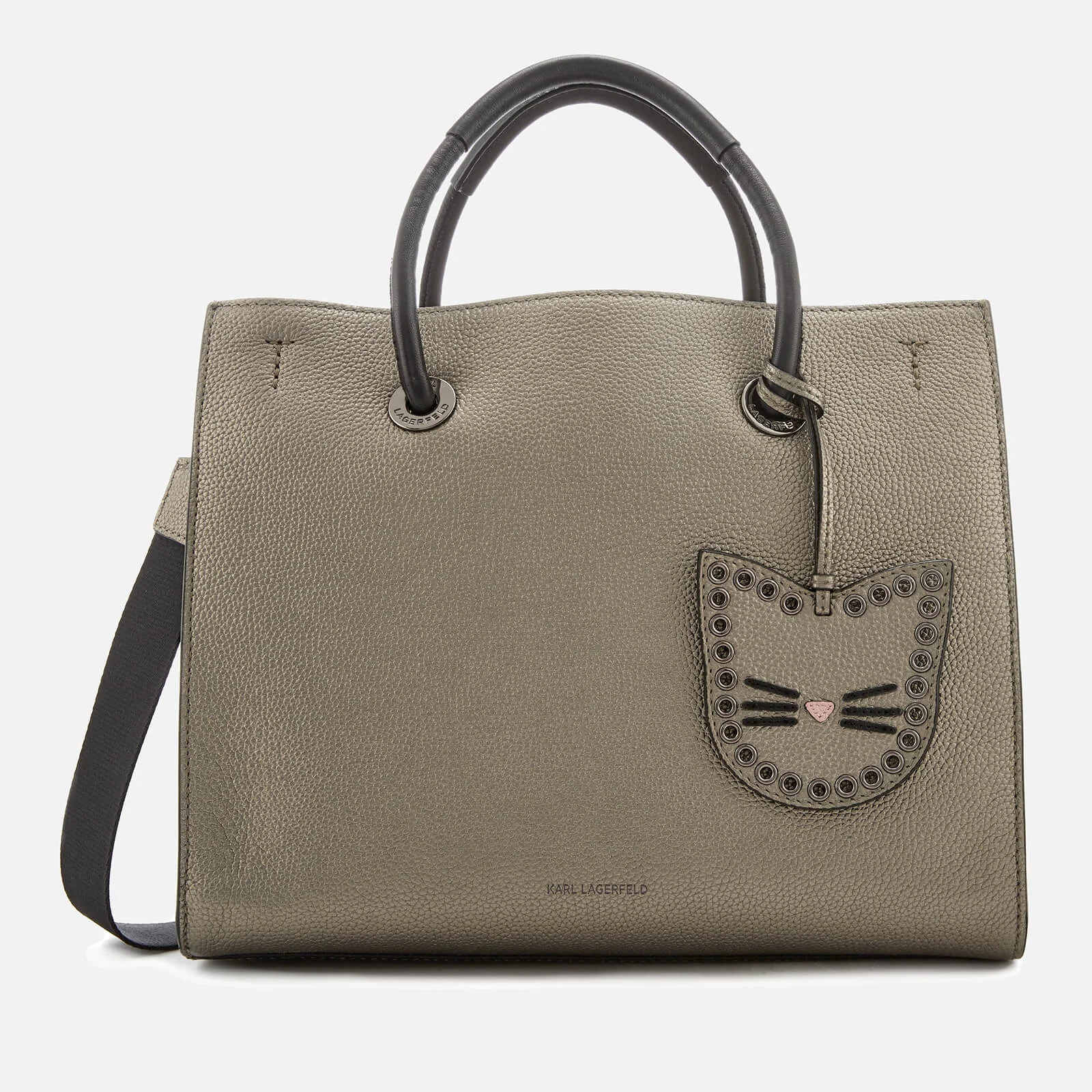 Karl Lagerfeld Women's K/Karry All Shopper Bag - Metallic Taupe Image 1