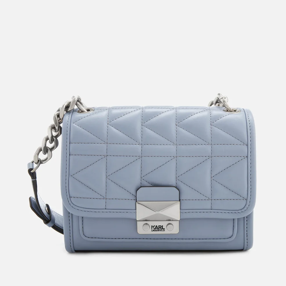 Karl Lagerfeld Women's K/Kuilted Mini Handbag - Mistic Blue Image 1