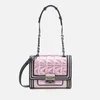 Karl Lagerfeld Women's K/Kuilted Pink Mini Handbag - Metallic Pink - Image 1